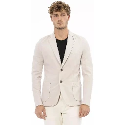 Beige Cotton Blazer