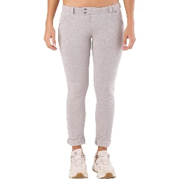 Gray Cotton Skinny Pants