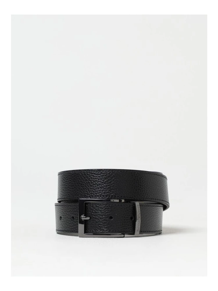 Black Leather Regular Belt