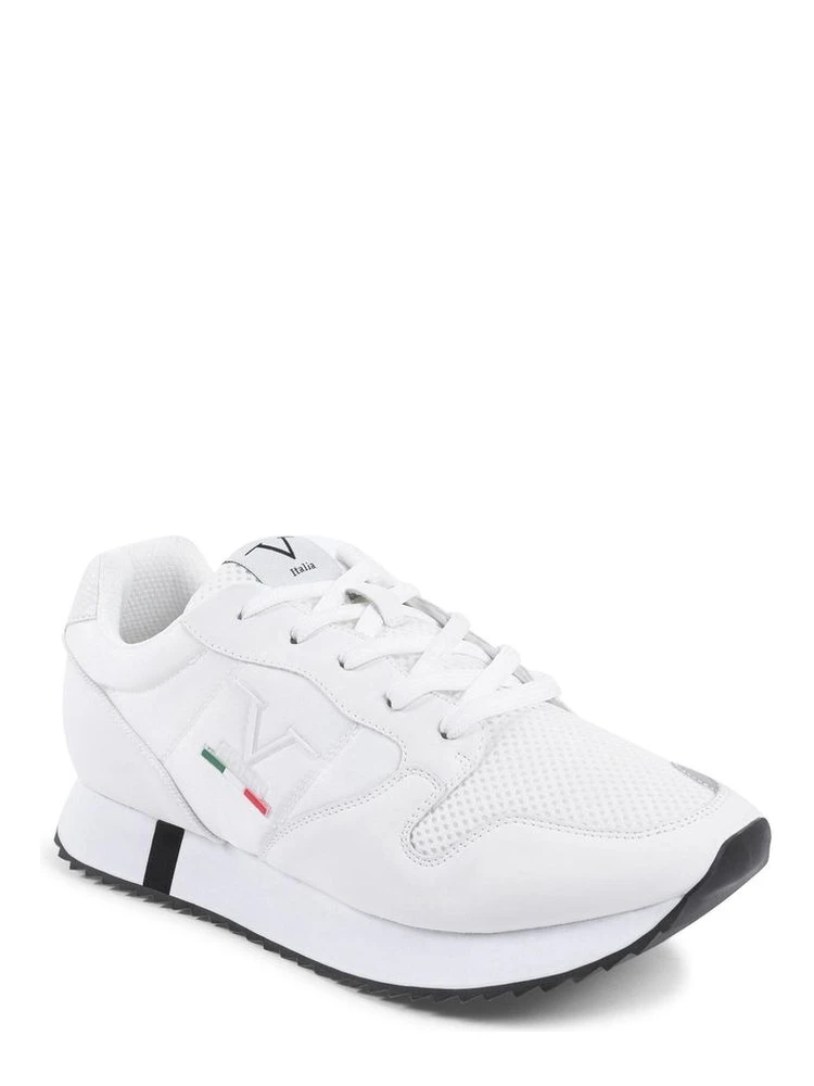 White Artificial Leather Athletic Sneakers alternative