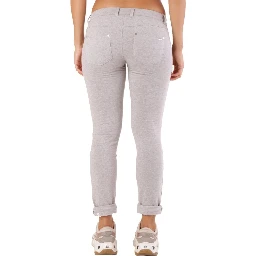 Gray Cotton Skinny Pants