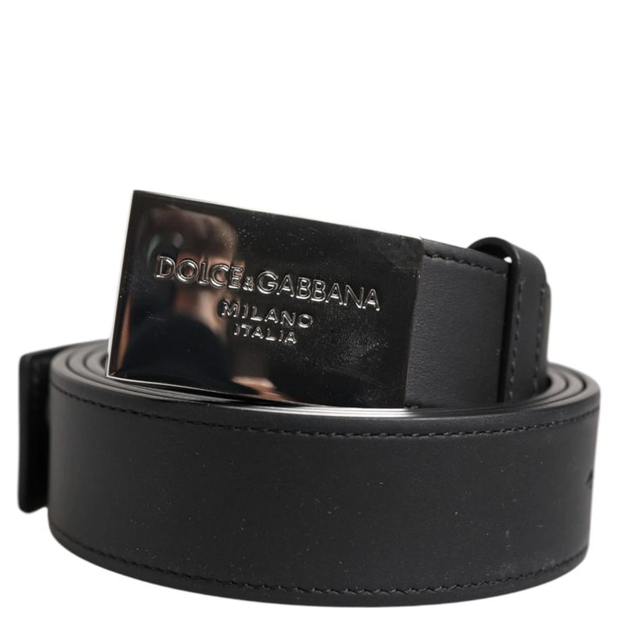 Black Calfskin Regular Belt