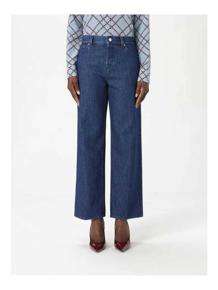 Blue Cotton Jeans Denim