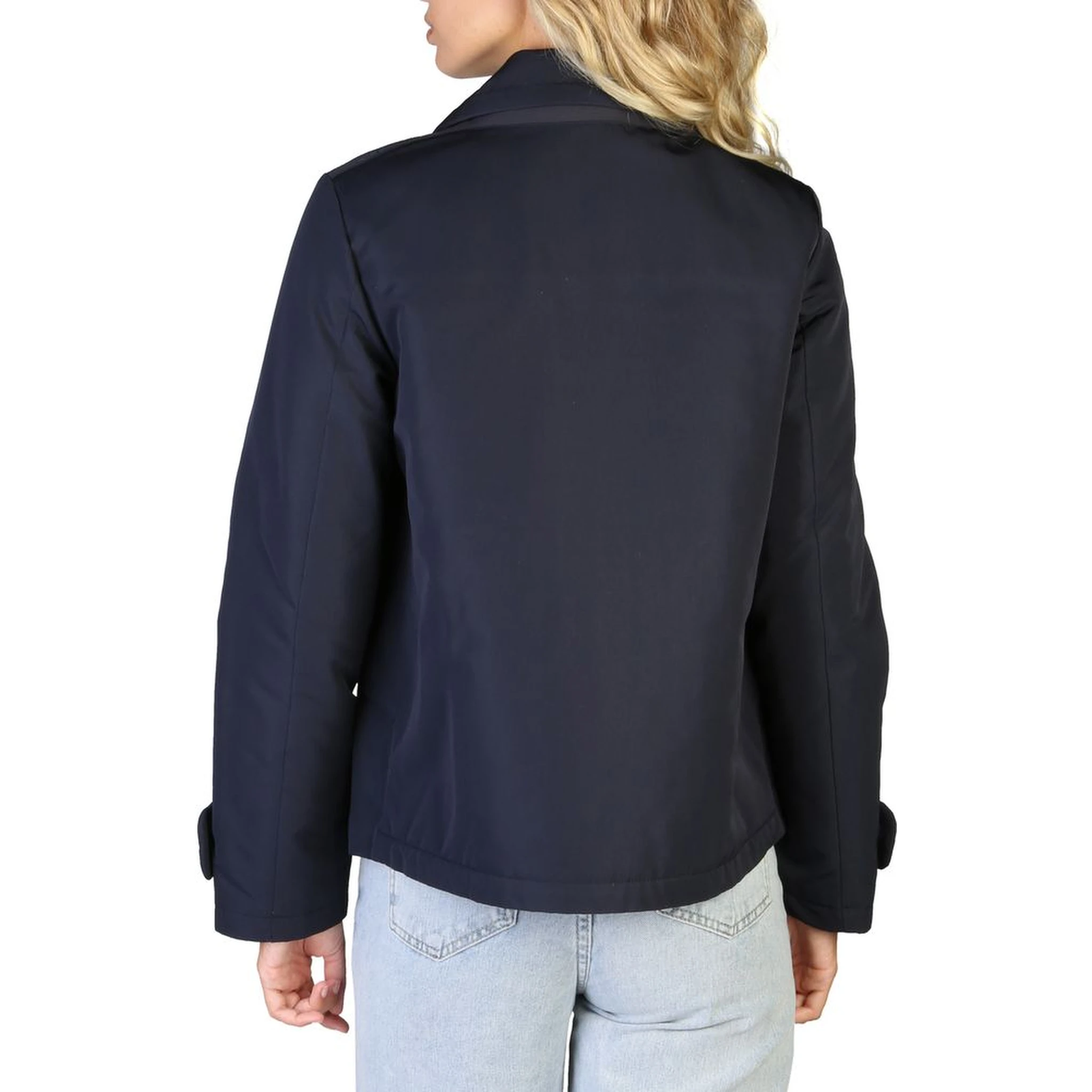 Blue Polyester Bomber