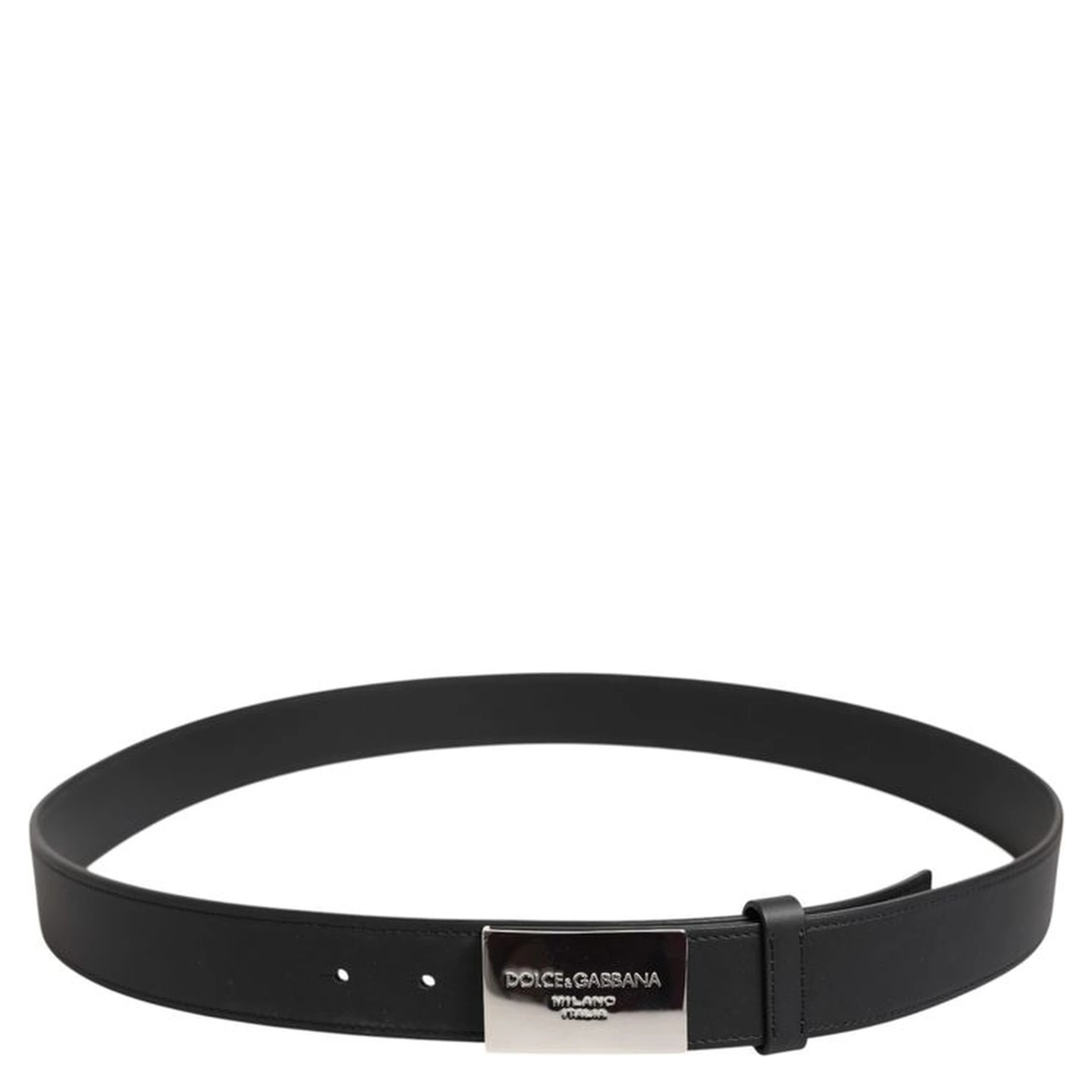 Black Calfskin Regular Belt