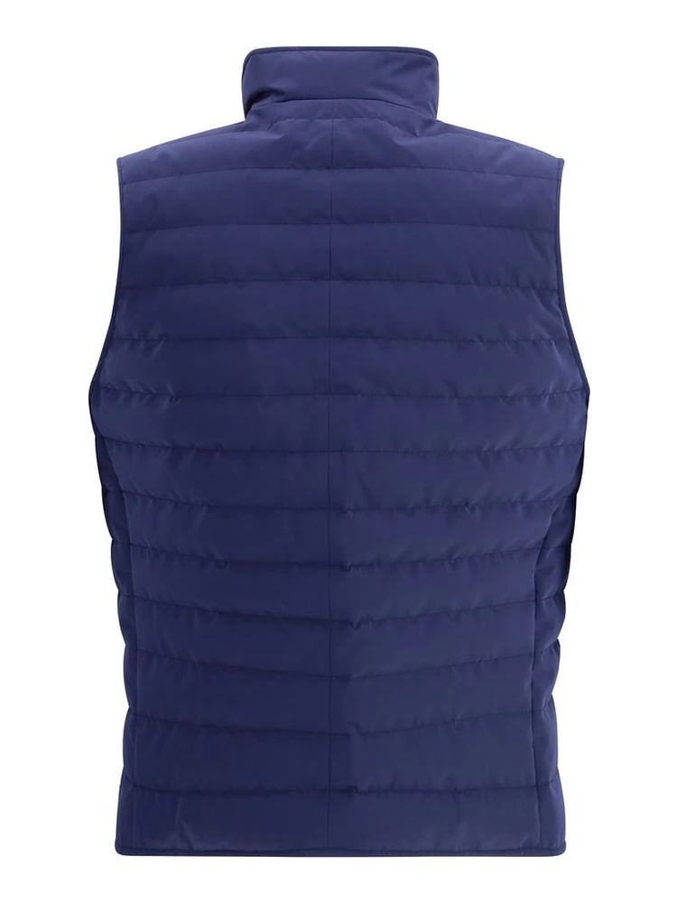 Blue Polyester Sleveless Jacket alternative