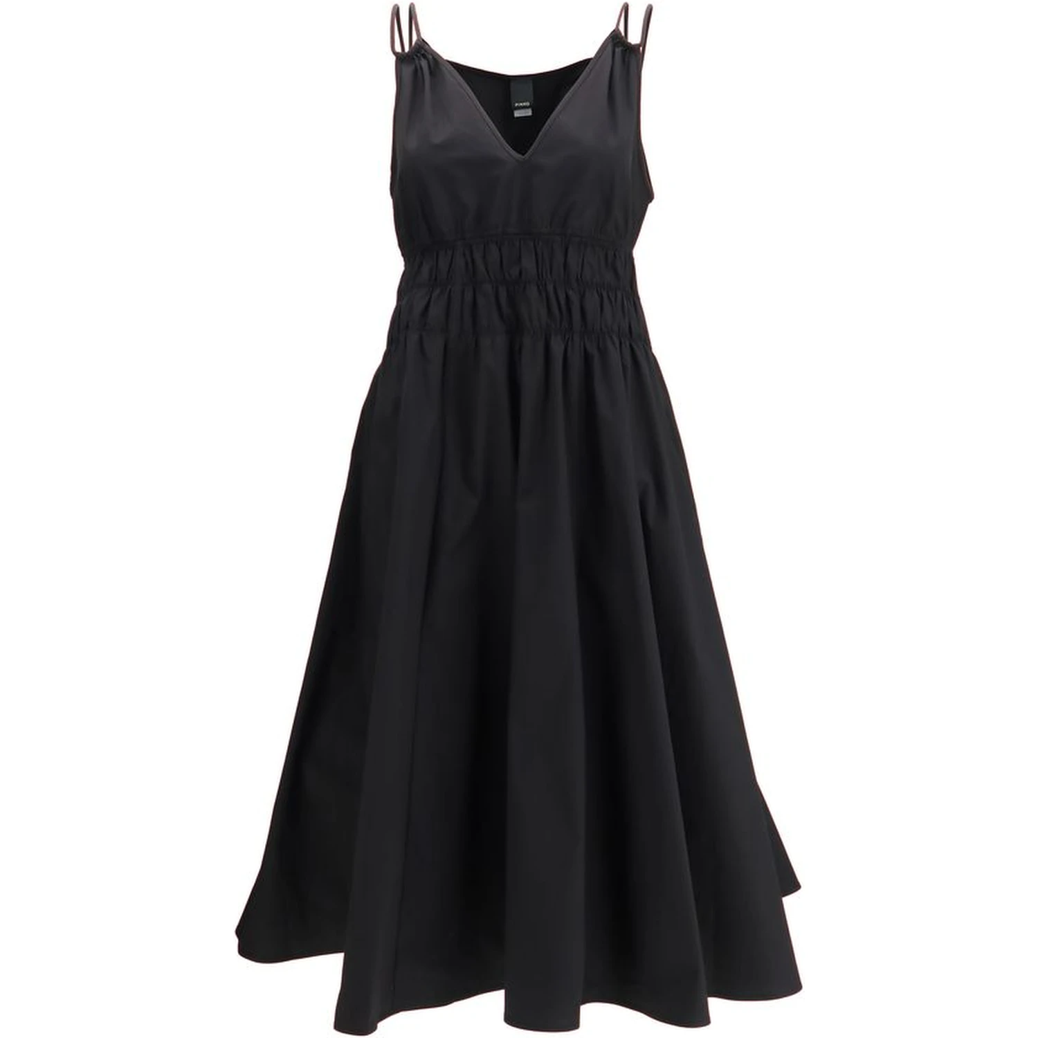 Black Cotton Casual Dress