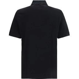 Black Cotton Polo Shirt