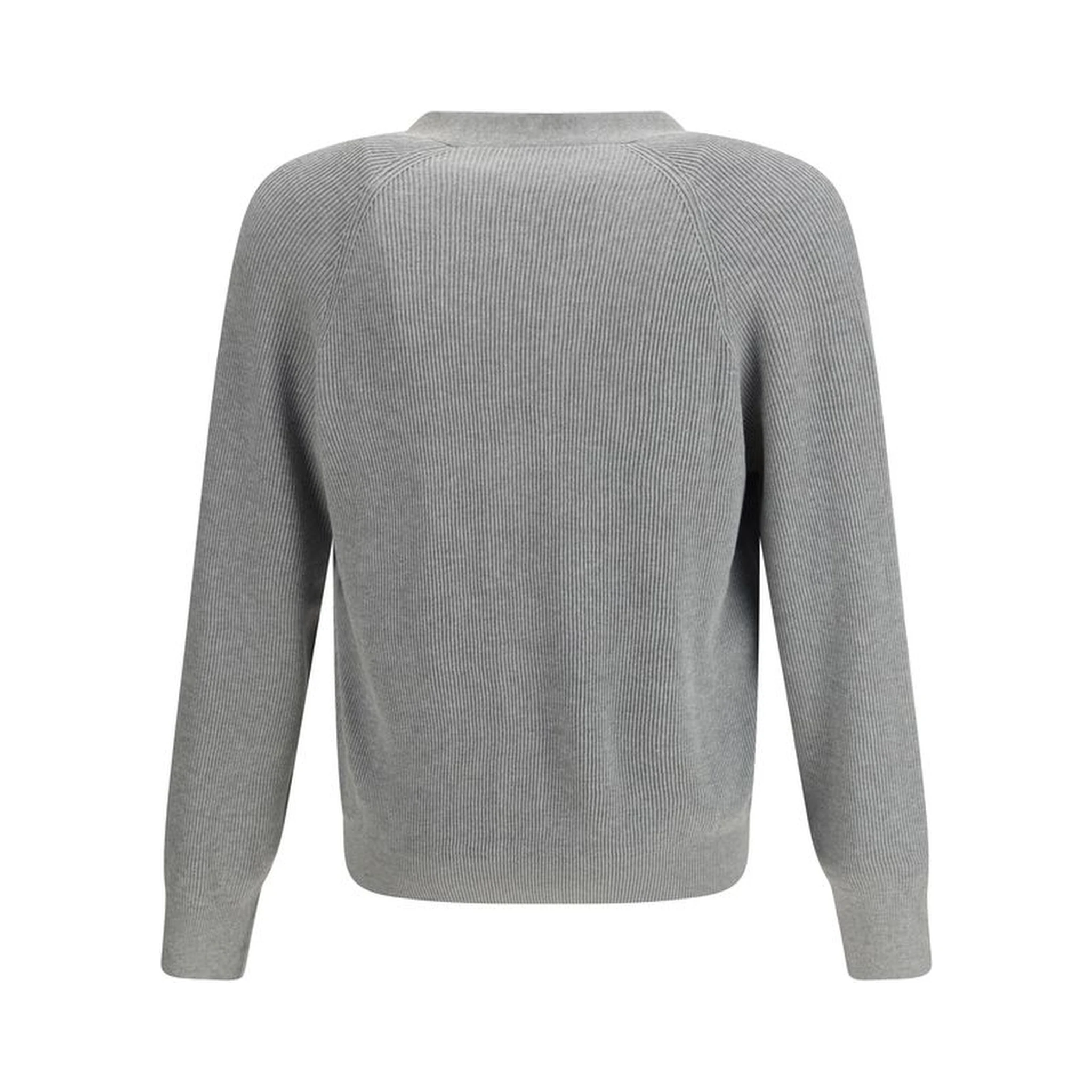 Gray Cotton Cardigan