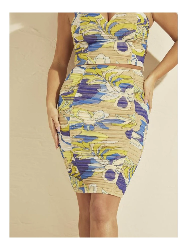 Multicolor Polyamide Mini Skirt
