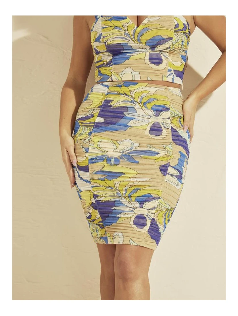 Multicolor Polyamide Mini Skirt