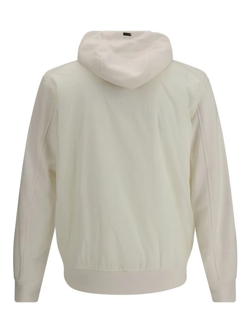 White Polyamide Shell Jacket