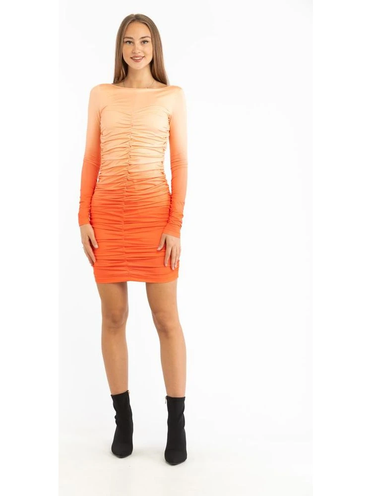 Multicolor Polyester Casual Dress