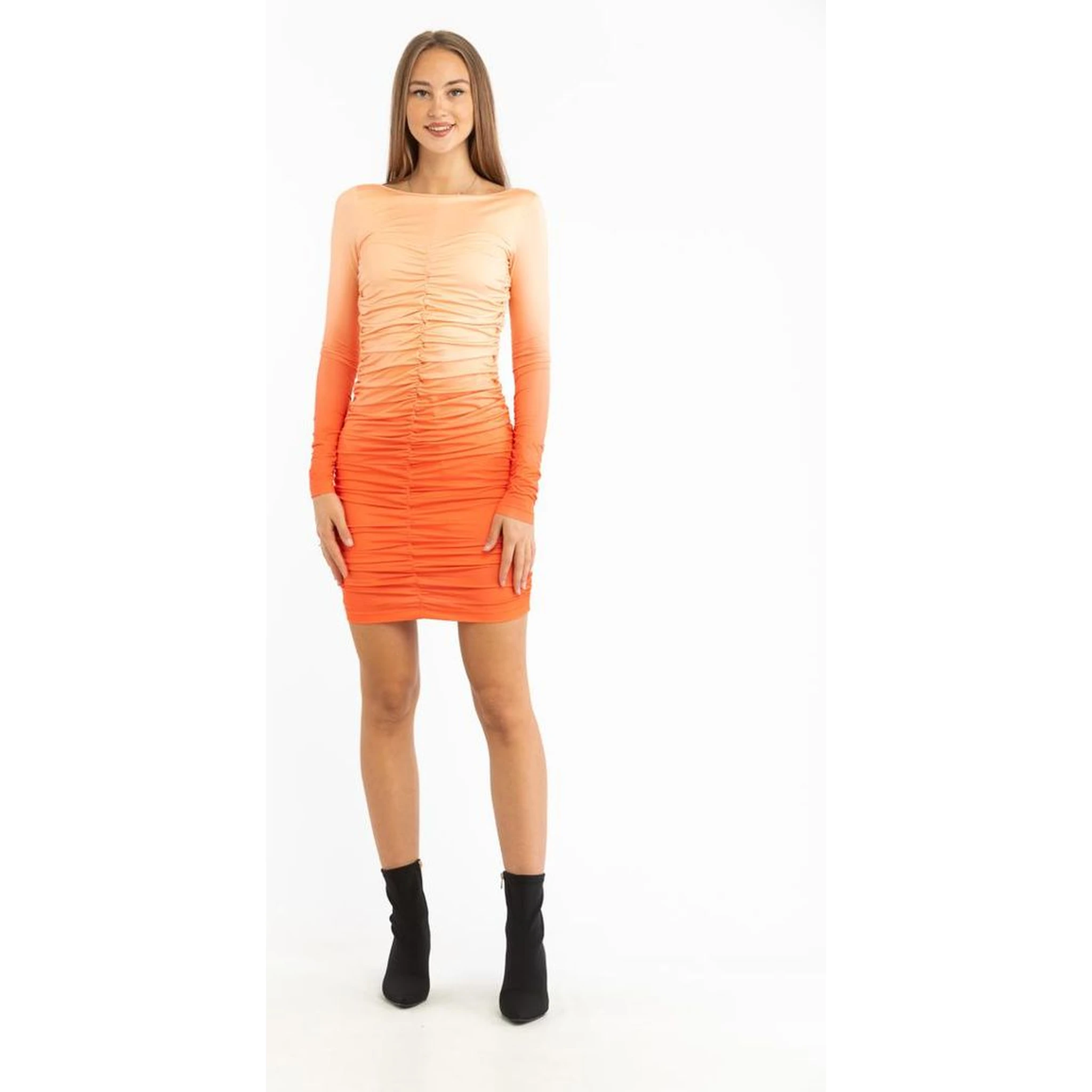 Multicolor Polyester Casual Dress