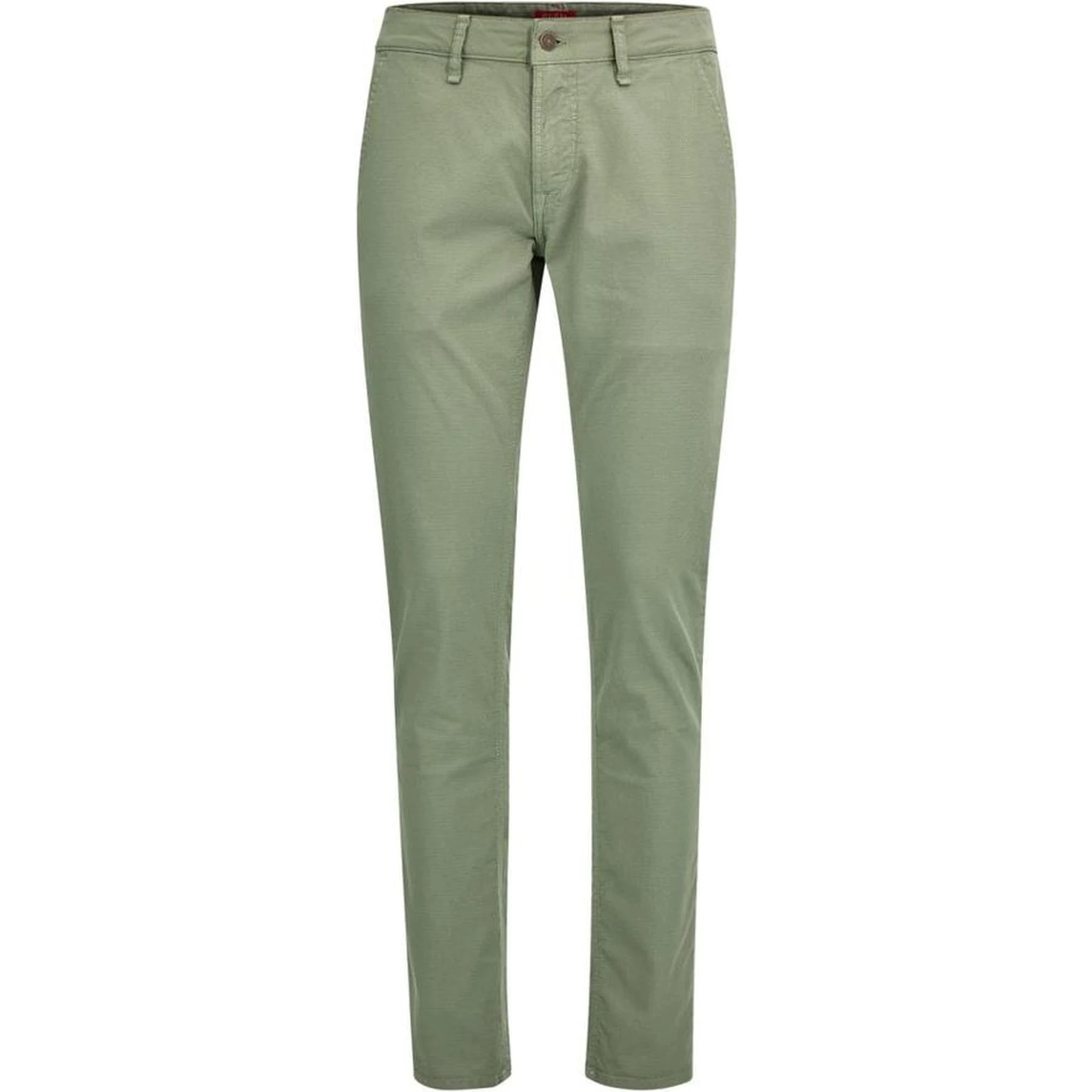 Green Cotton Casual Pants