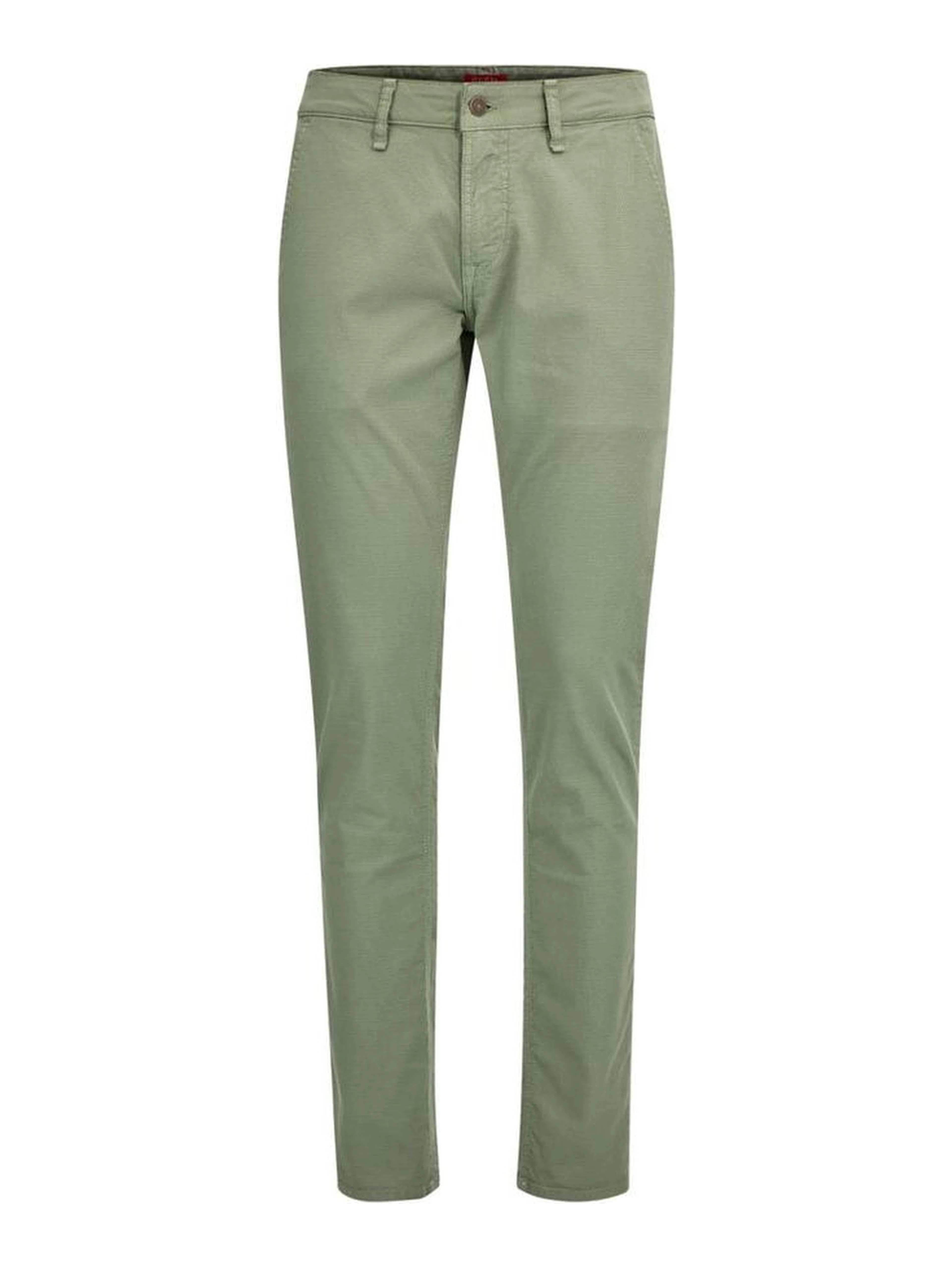 Green Cotton Casual Pants