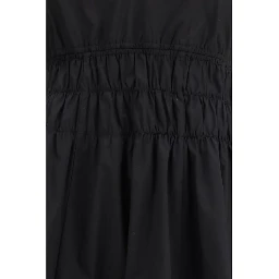 Black Cotton Casual Dress