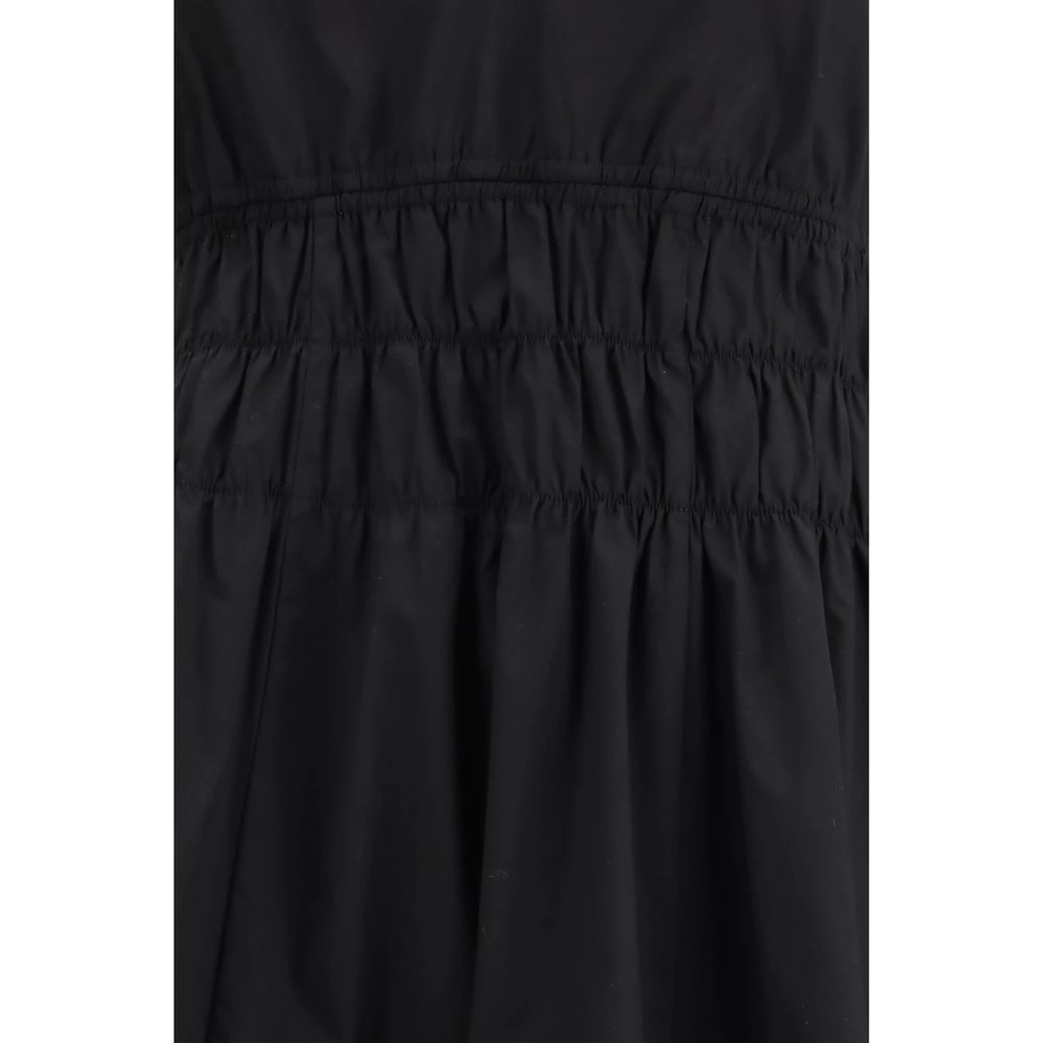 Black Cotton Casual Dress
