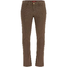 Yellow Cotton Casual Pants