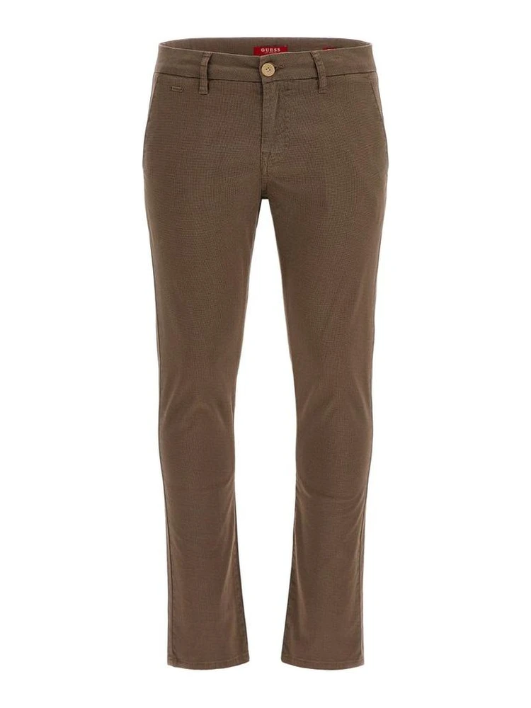 Yellow Cotton Casual Pants