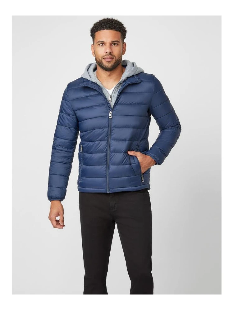 Blue Polyamide Parka