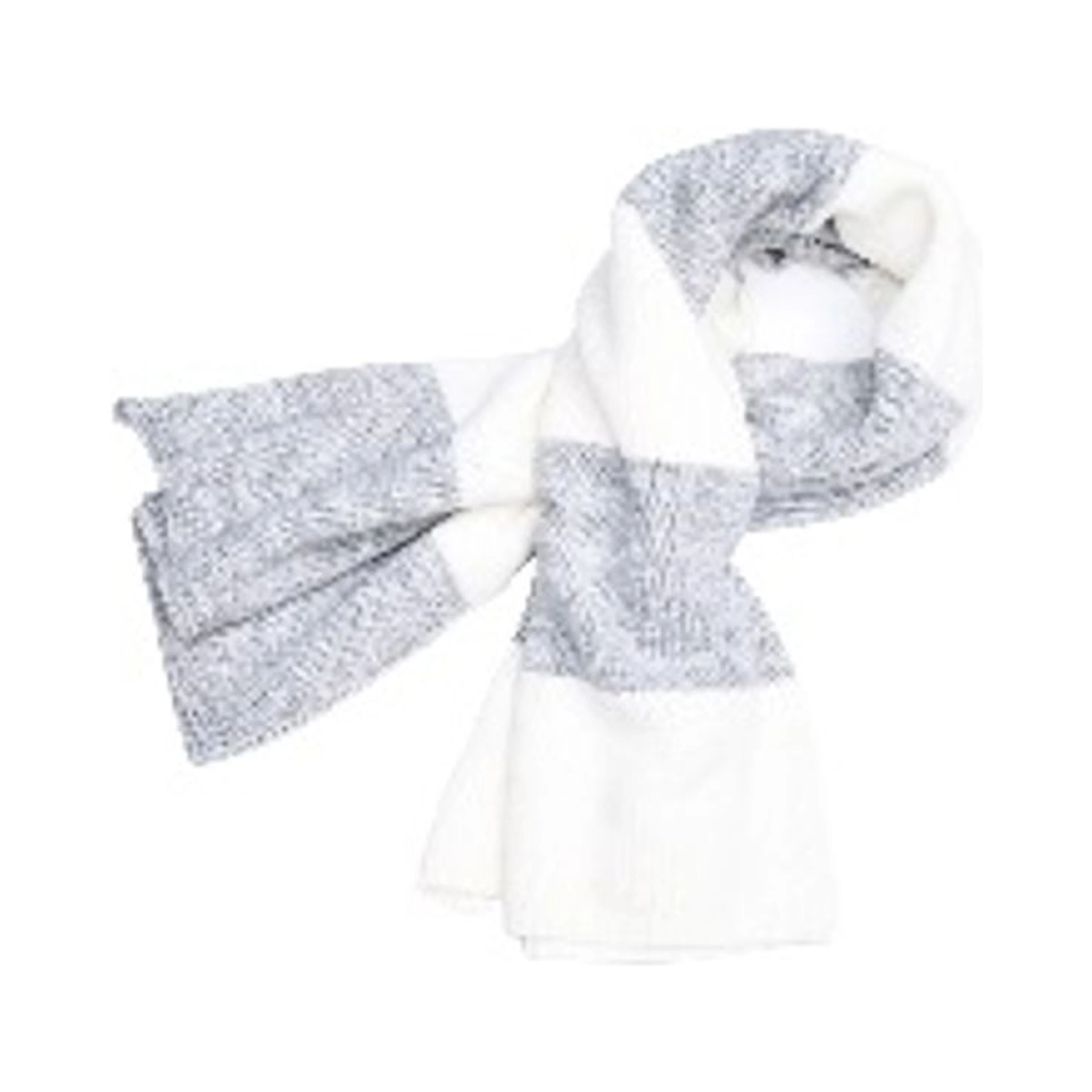 White Marabou Scarf