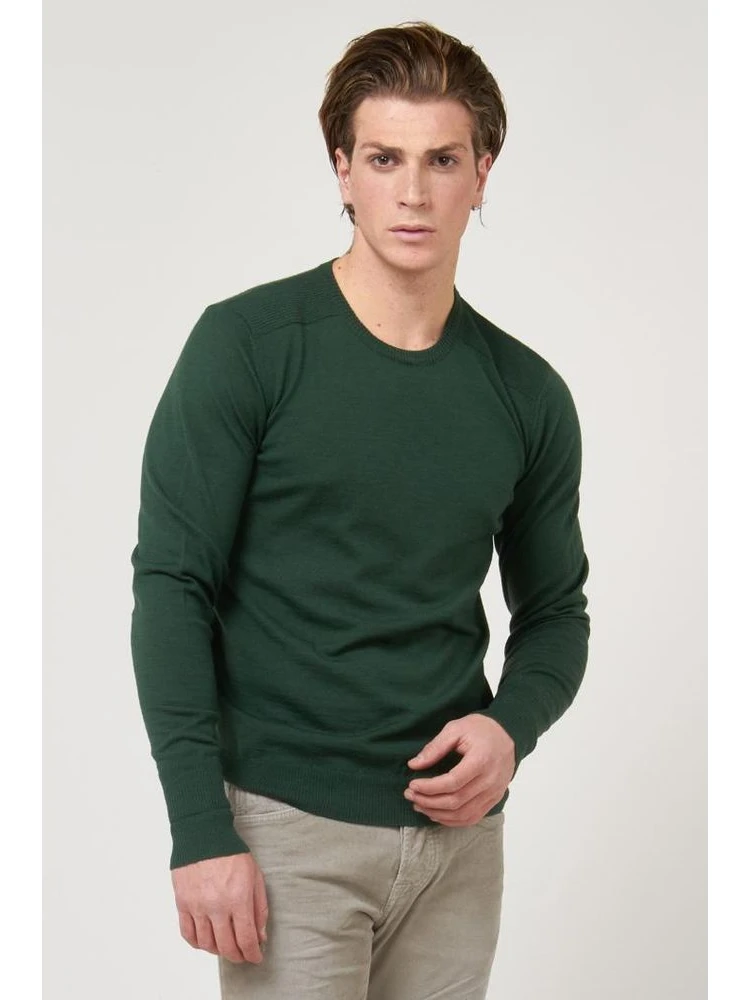 Green Marabou Sweatshirt