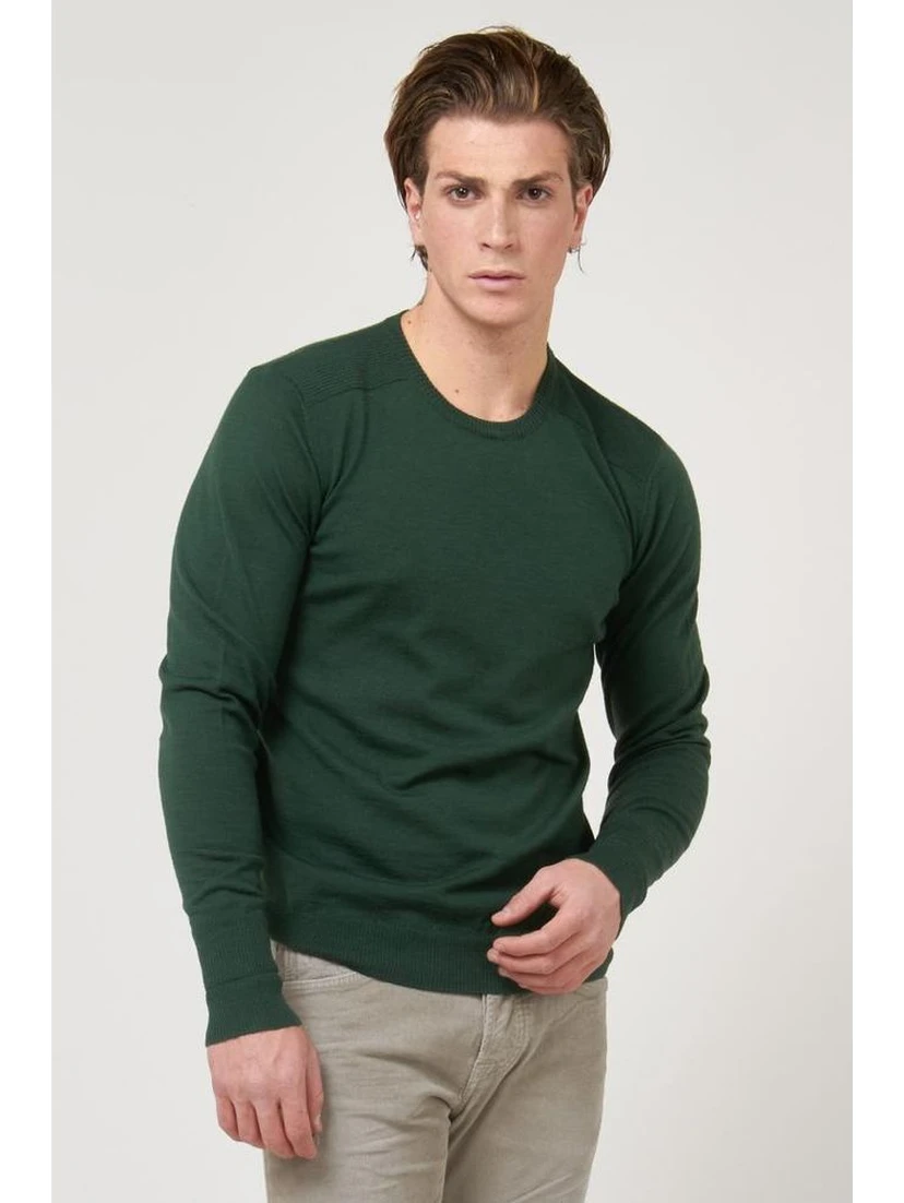 Green Marabou Sweatshirt