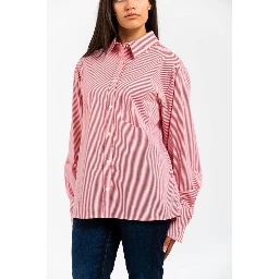 Red Cotton Pattern Shirt
