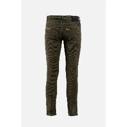 Brown Cotton Jeans Denim