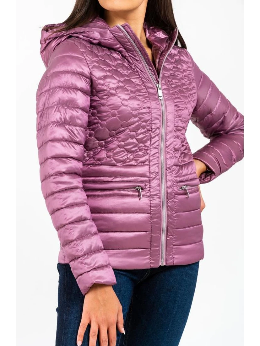Pink Polyester Parka