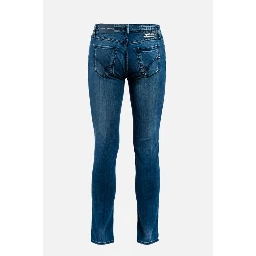 Blue Cotton Slim Fit Jeans