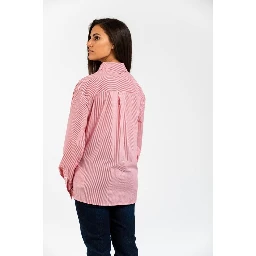 Red Cotton Pattern Shirt