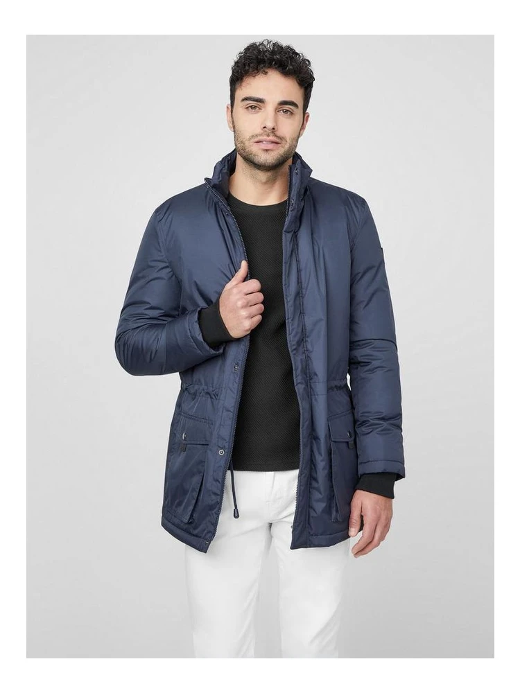 Navy Blue Polyester Parka alternative