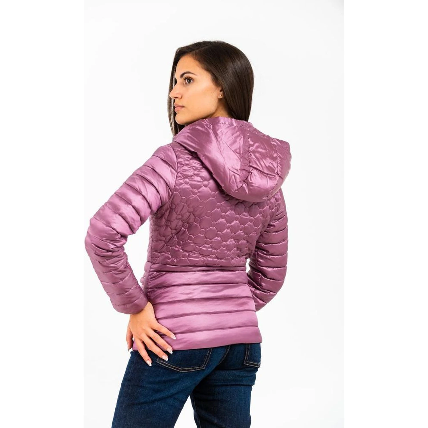 Pink Polyester Parka