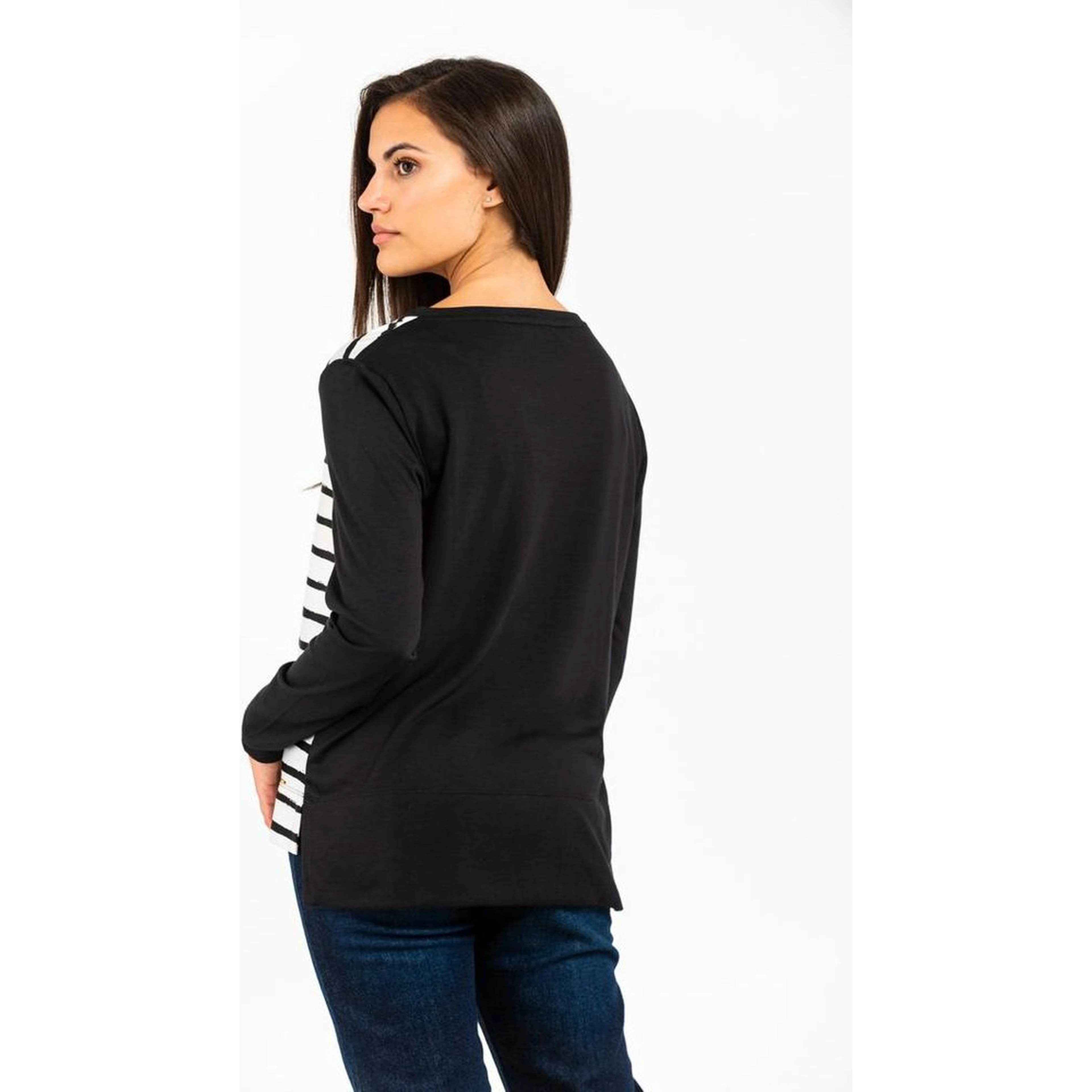 Black Modal Long Sleeve T-Shirt
