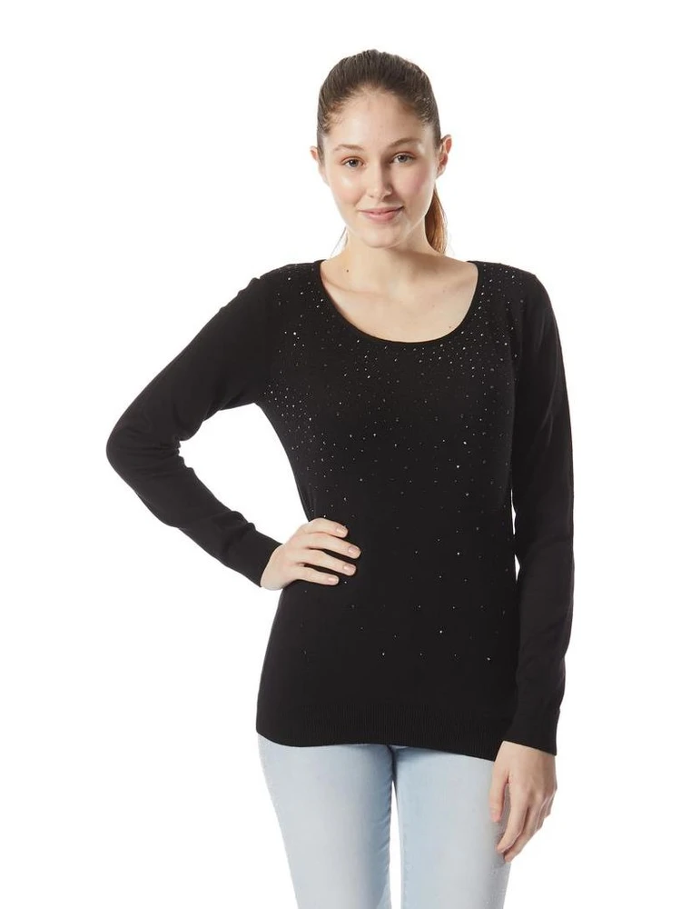 Black Cotton Sweatshirt
