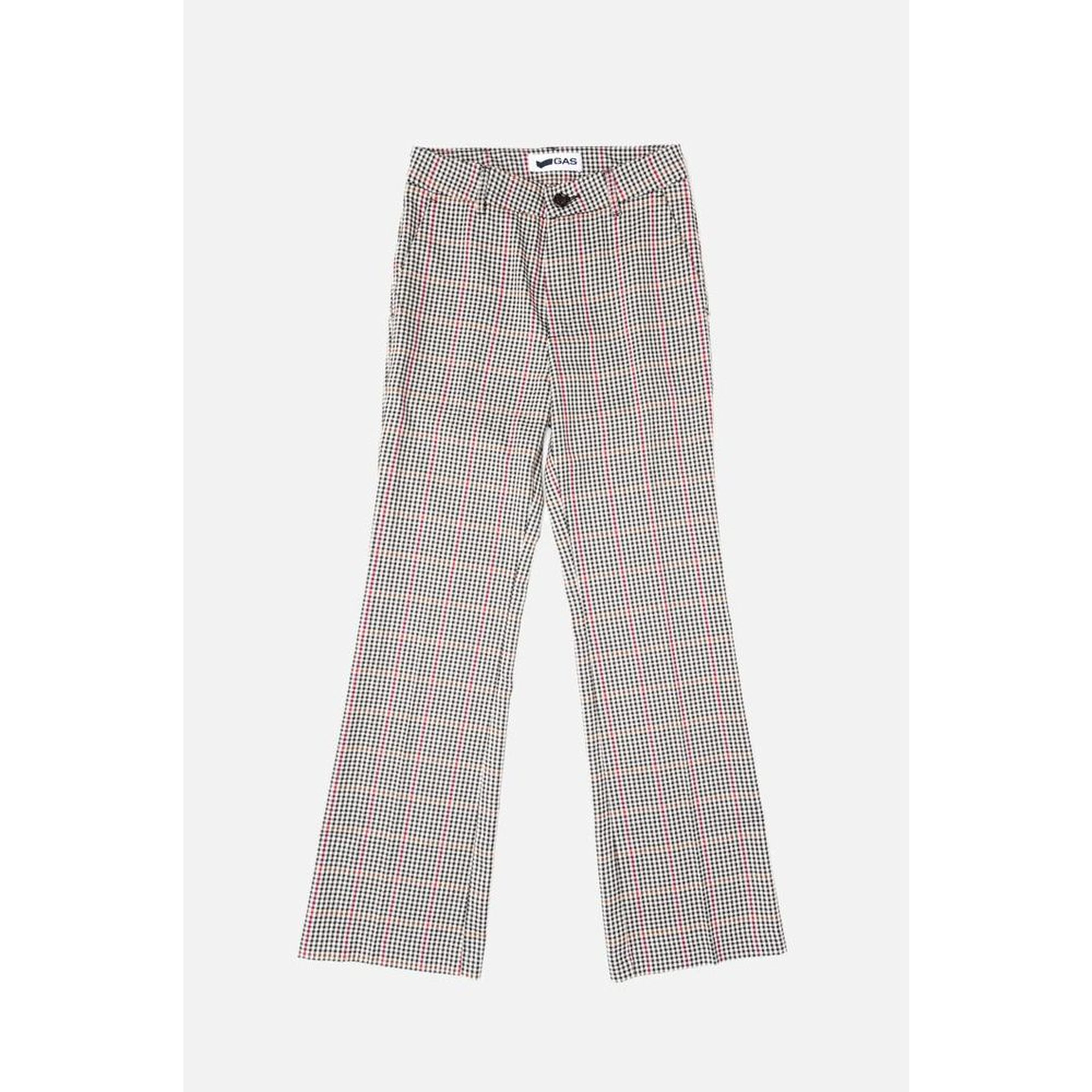 Black Polyester Casual Pants