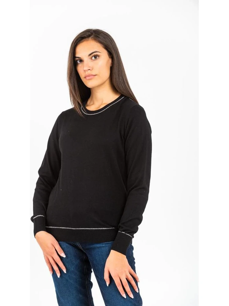 Black Cotton Sweatshirt