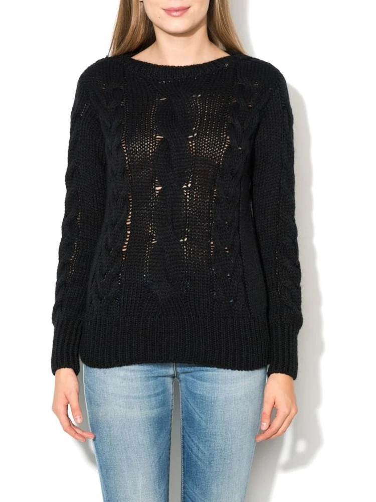 Black Wool Sweatshirt