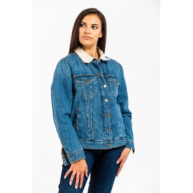 Blue Cotton Denim Jacket