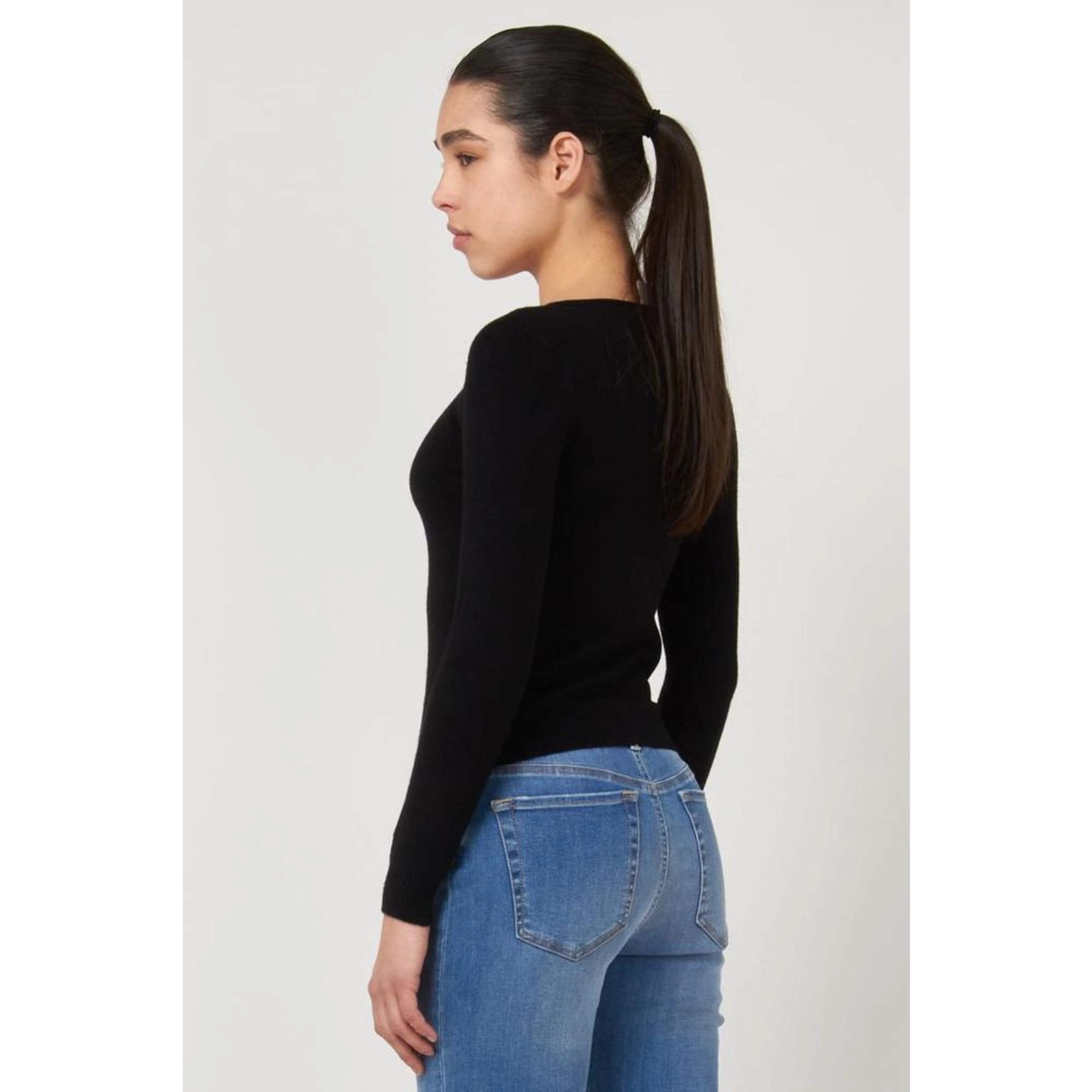 Black Viscose Sweatshirt
