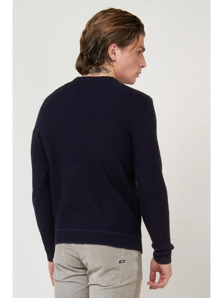 Navy Blue Marabou Sweatshirt alternative