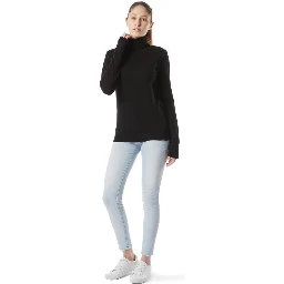 Black Cotton Turtleneck