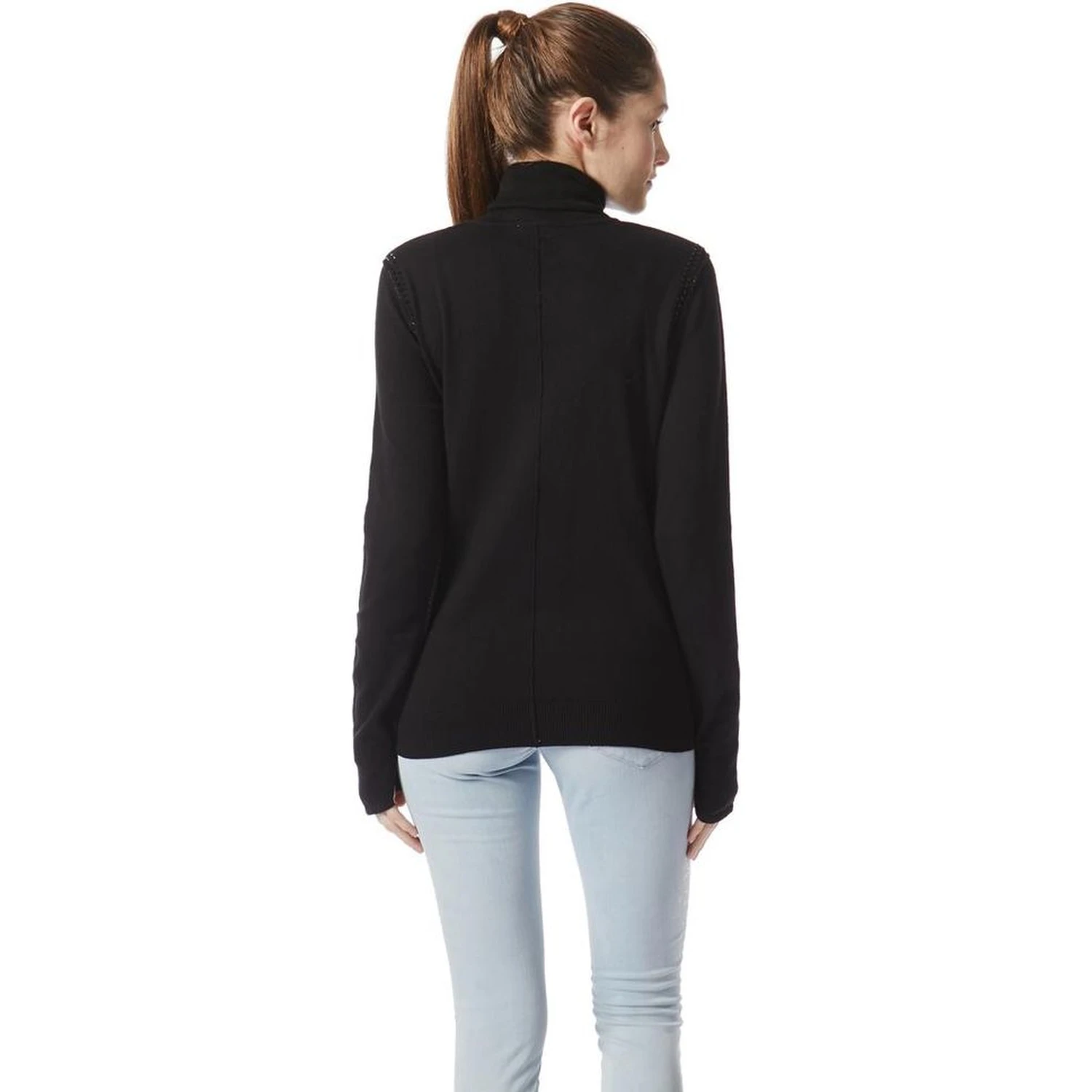 Black Cotton Turtleneck