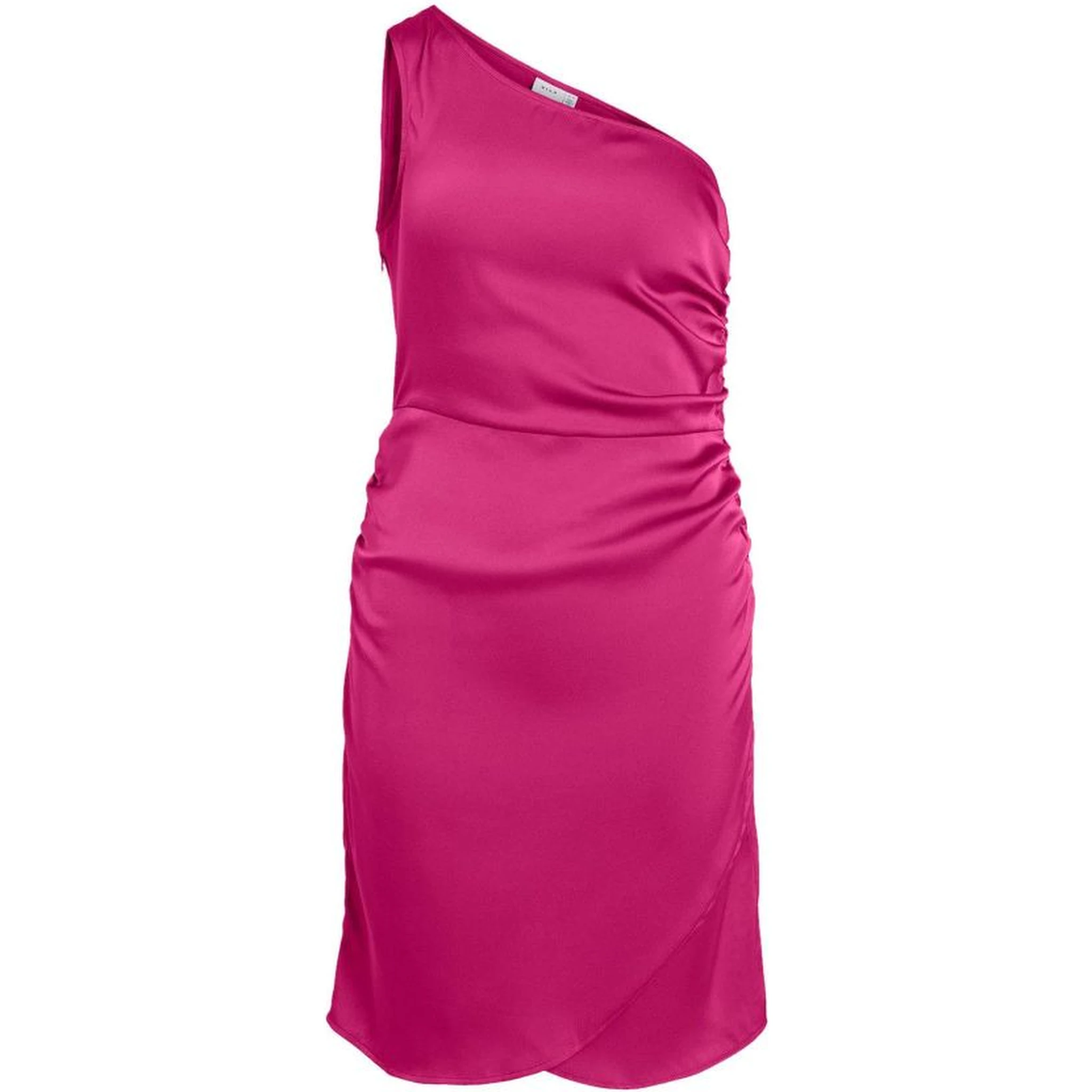 Fuchsia Polyester Casual Dress