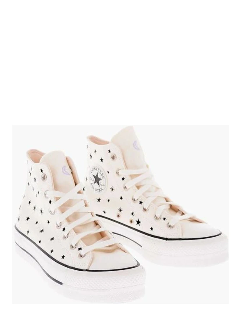 Black And White Canvas High Top Sneakers