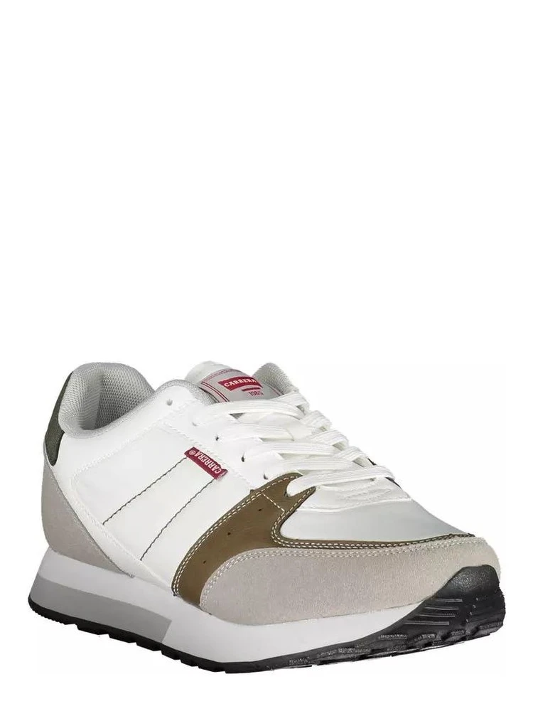 White Polyester Athletic Sneakers alternative