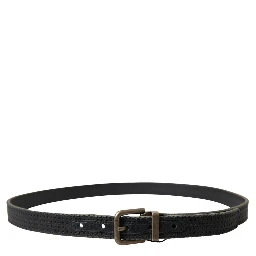 Black Leather Regular Belt