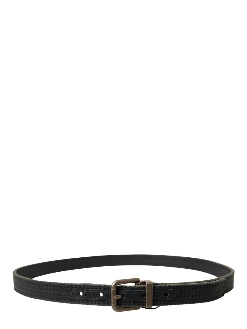 Black Leather Regular Belt